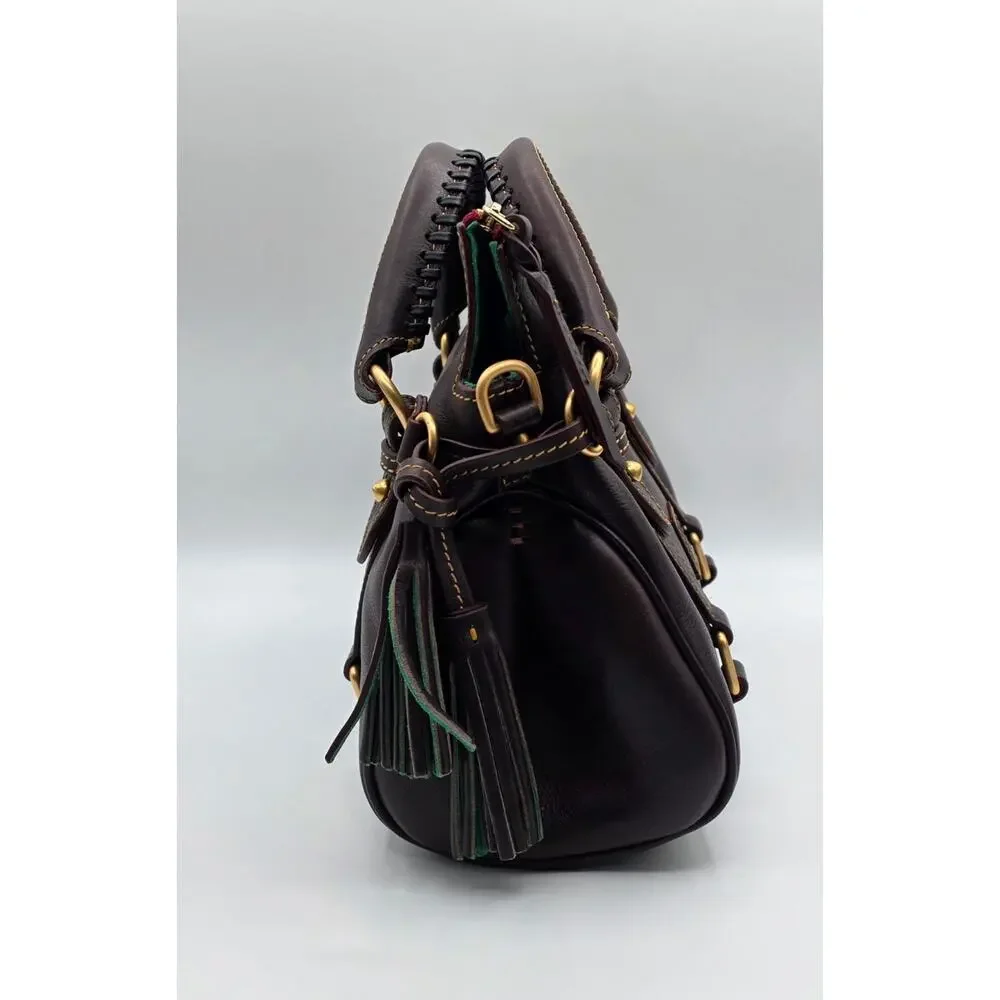 Dooney & Bourke Florentine Satchel 8L979 BM T Moro Brown Leather NWT Crossbody - Picture 5 of 16